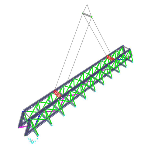FIBERGLASS PEDESTRIAN BRIDGE 70'L X 5'W